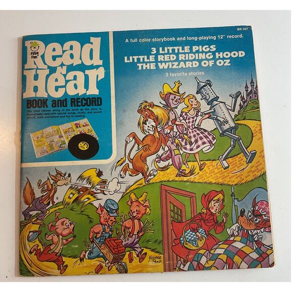 1973 3 Little Pigs /Little Red Riding Hood /The Wizard of Oz Peter Pan Bood Recd - Picture 1 of 7